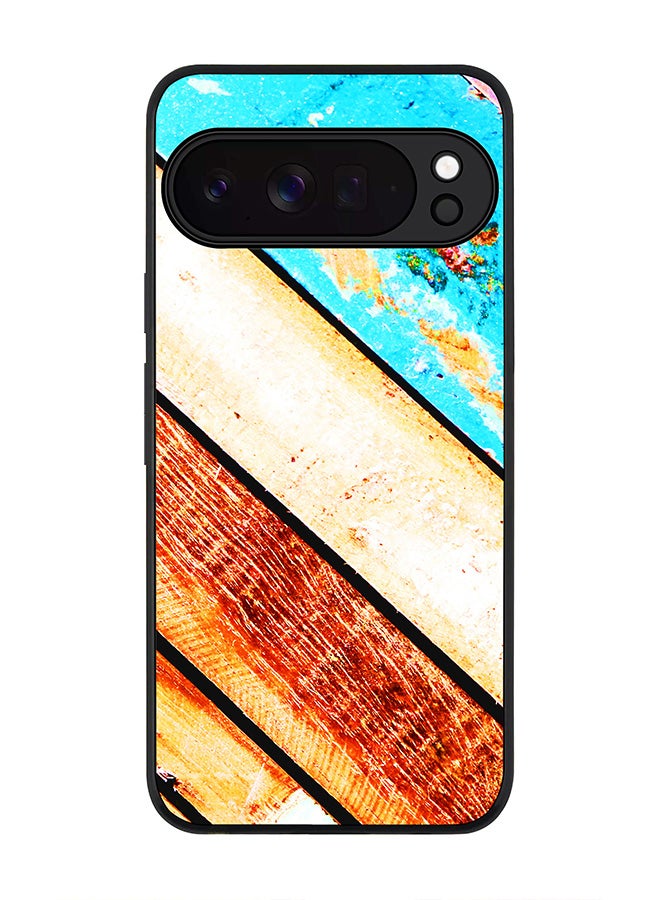 For Google Pixel 10 Pro Case,Slim fit Camera Protection, Shockproof Thin Phone cover  - Wooden Pier